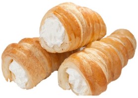 Puff Pastry Rolls with Meringue Cream