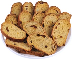 Rusks with raisins