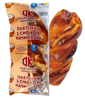 Braided bun with cheese filling